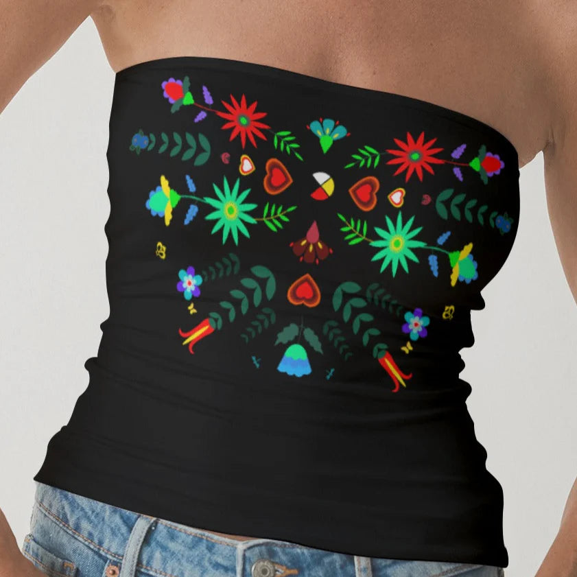 Floral Medicine Wheel Tube Top