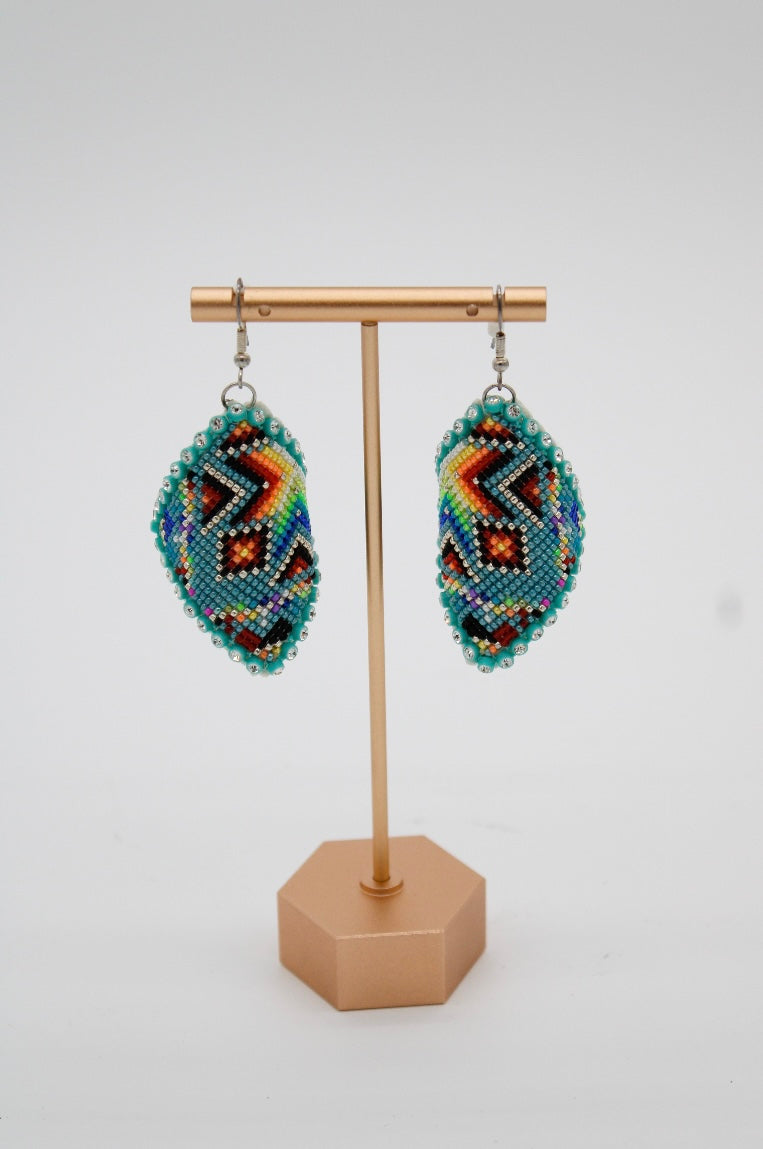 Maria Begay Beaded Earrings