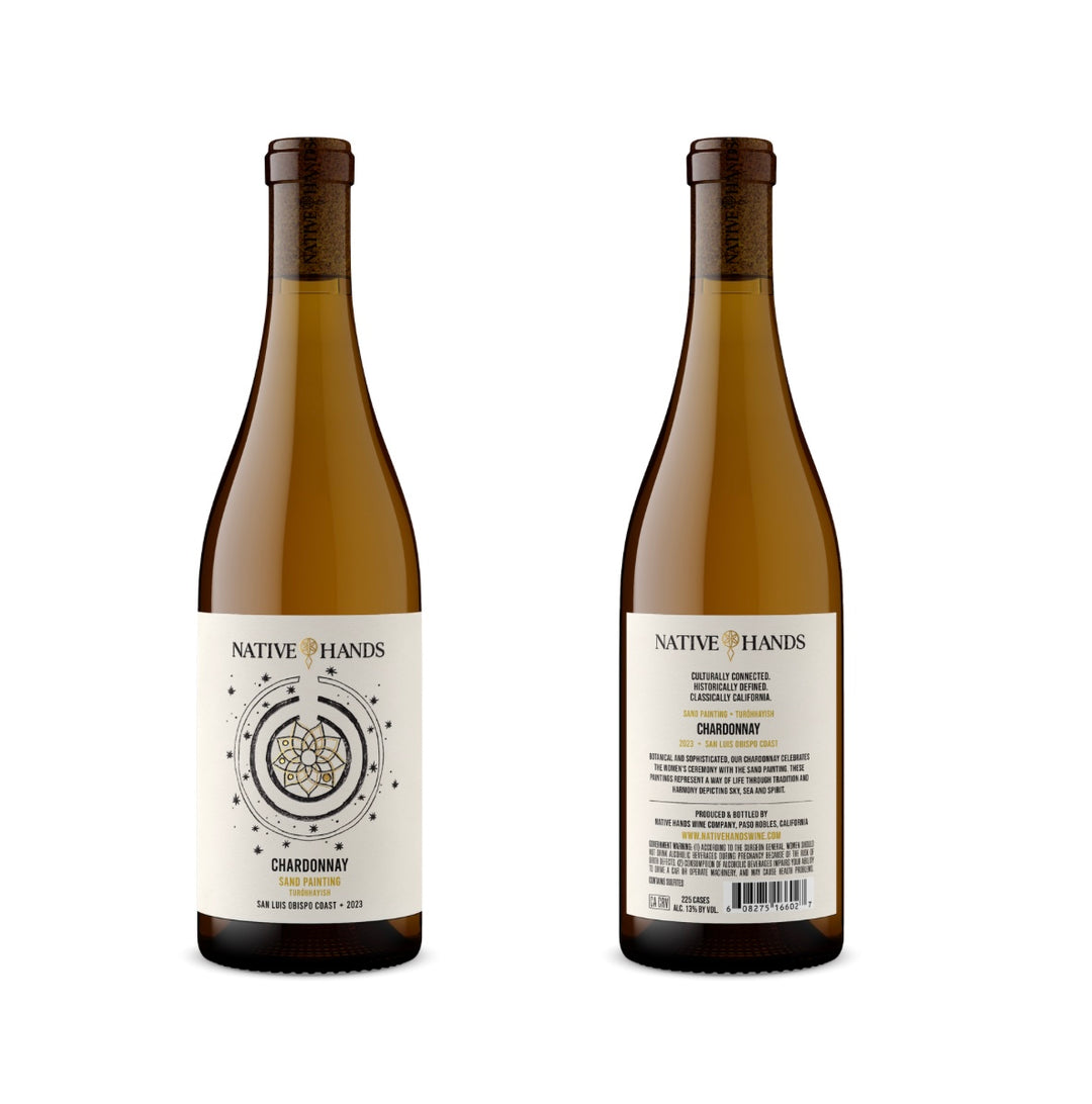 Chardonnay Sand Painting White Wine