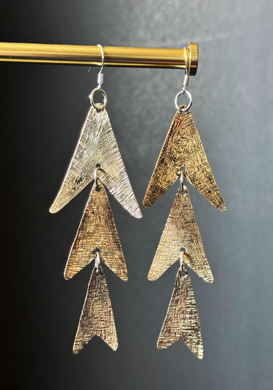 Arrowhead Earrings Gold 6