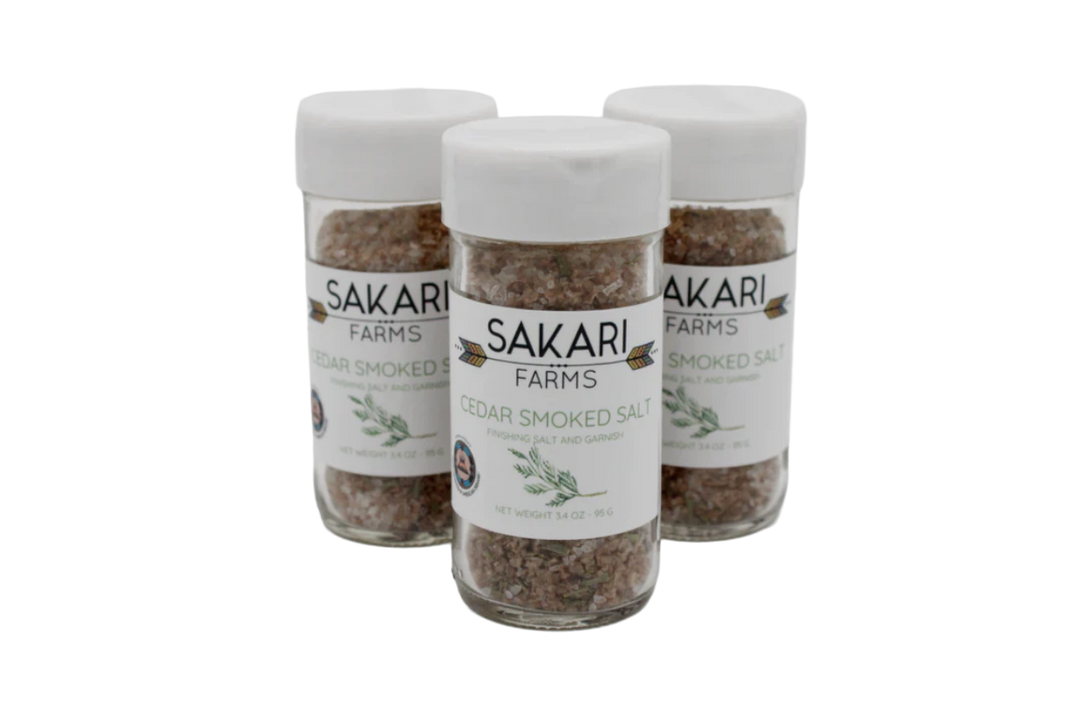 Sakari Farms cedar smoked salt