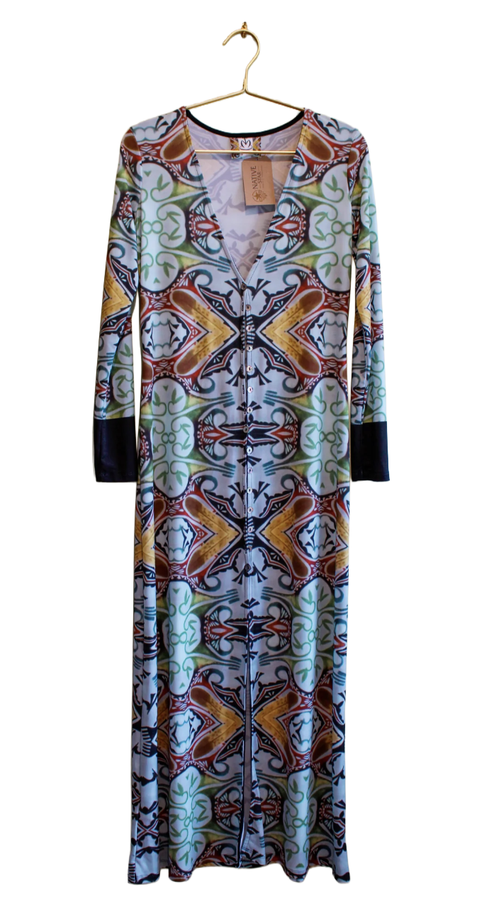 Patricia Michaels Sacred 4 Directions Long Cardigan