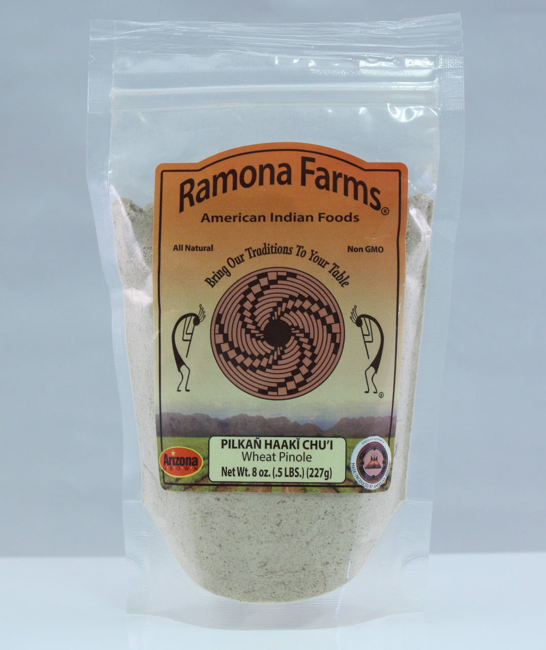 Ramona Farms PILKAN HAAK CHU'I - Fine Grind Parched Pima Club Wheat Pinole