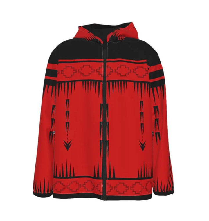 Native Print Windproof Jacket