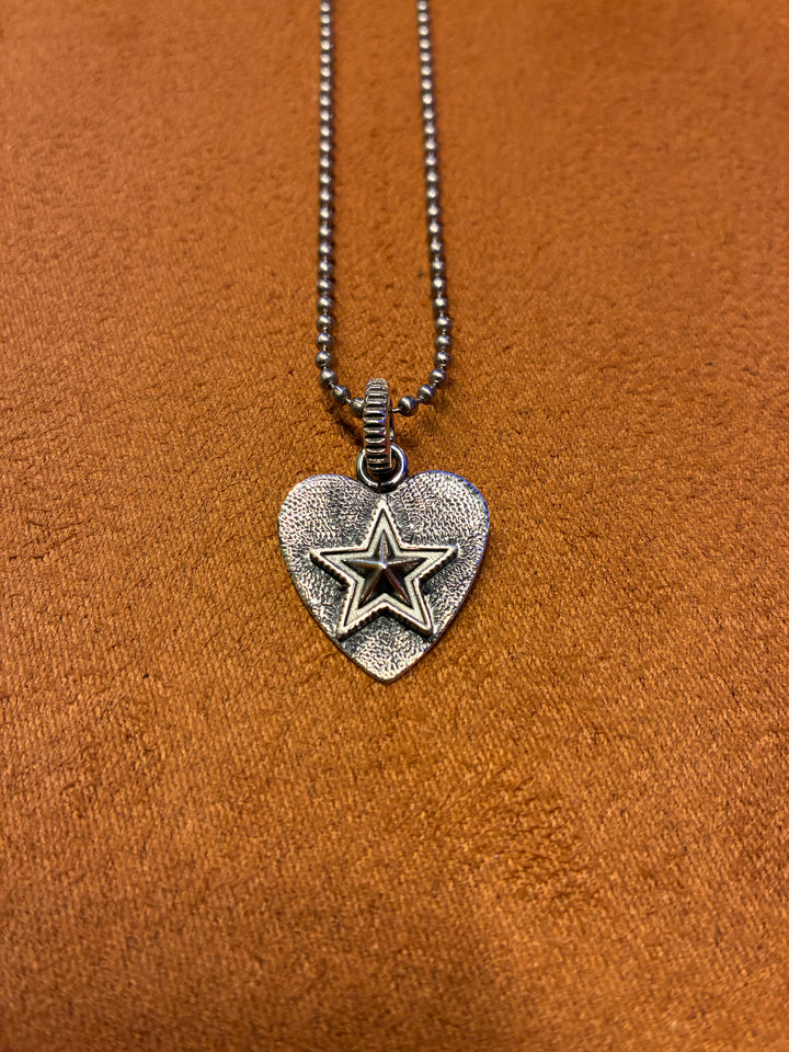 Star in Heart Necklace