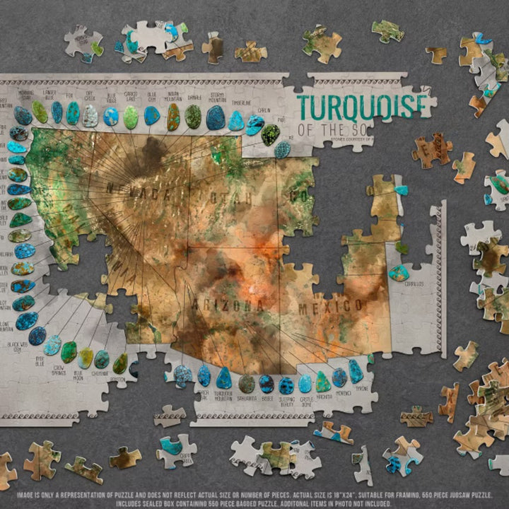 Turquoise of The Southwest 550 Piece Puzzle