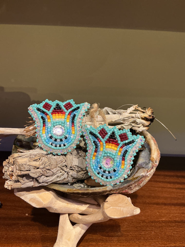 Gloria Begay Beaded Mosaic Flower