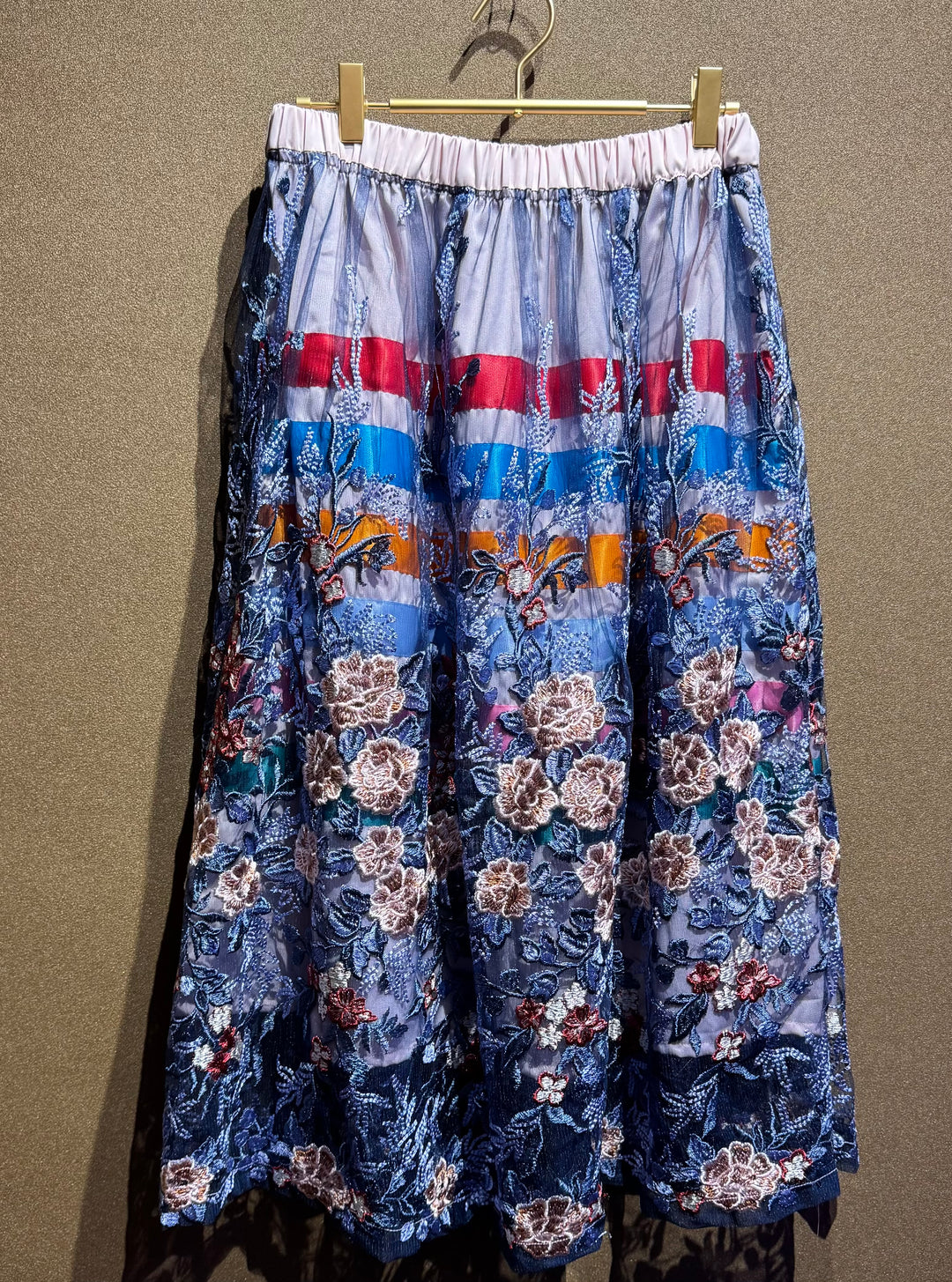 Sky-Eagle Collections Lace-Overlay Ribbon Skirt
