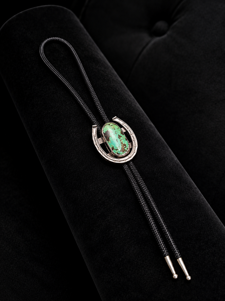 Turquoise Horseshoe Bolo Tie