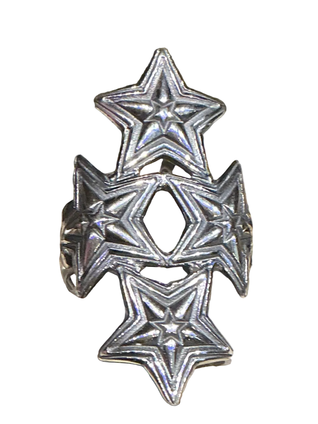 Four Interlocking Star Ring