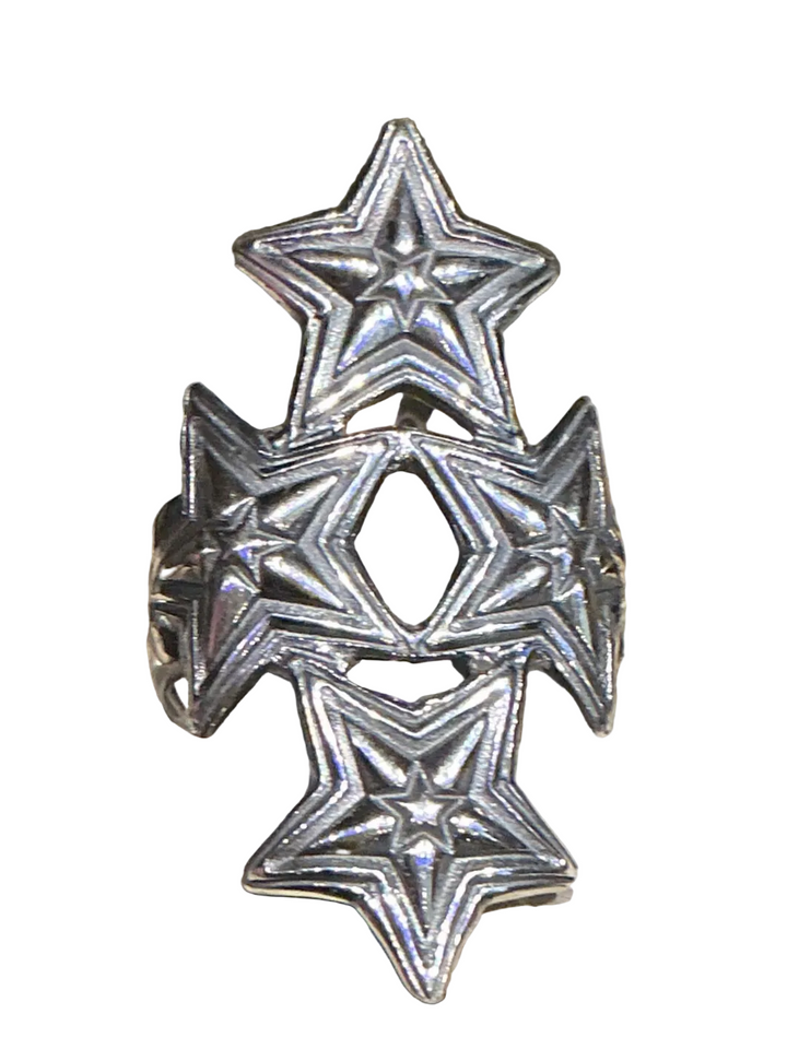 Four Interlocking Star Ring