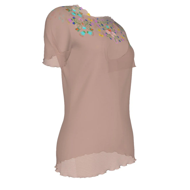 Floral Mesh Shirt