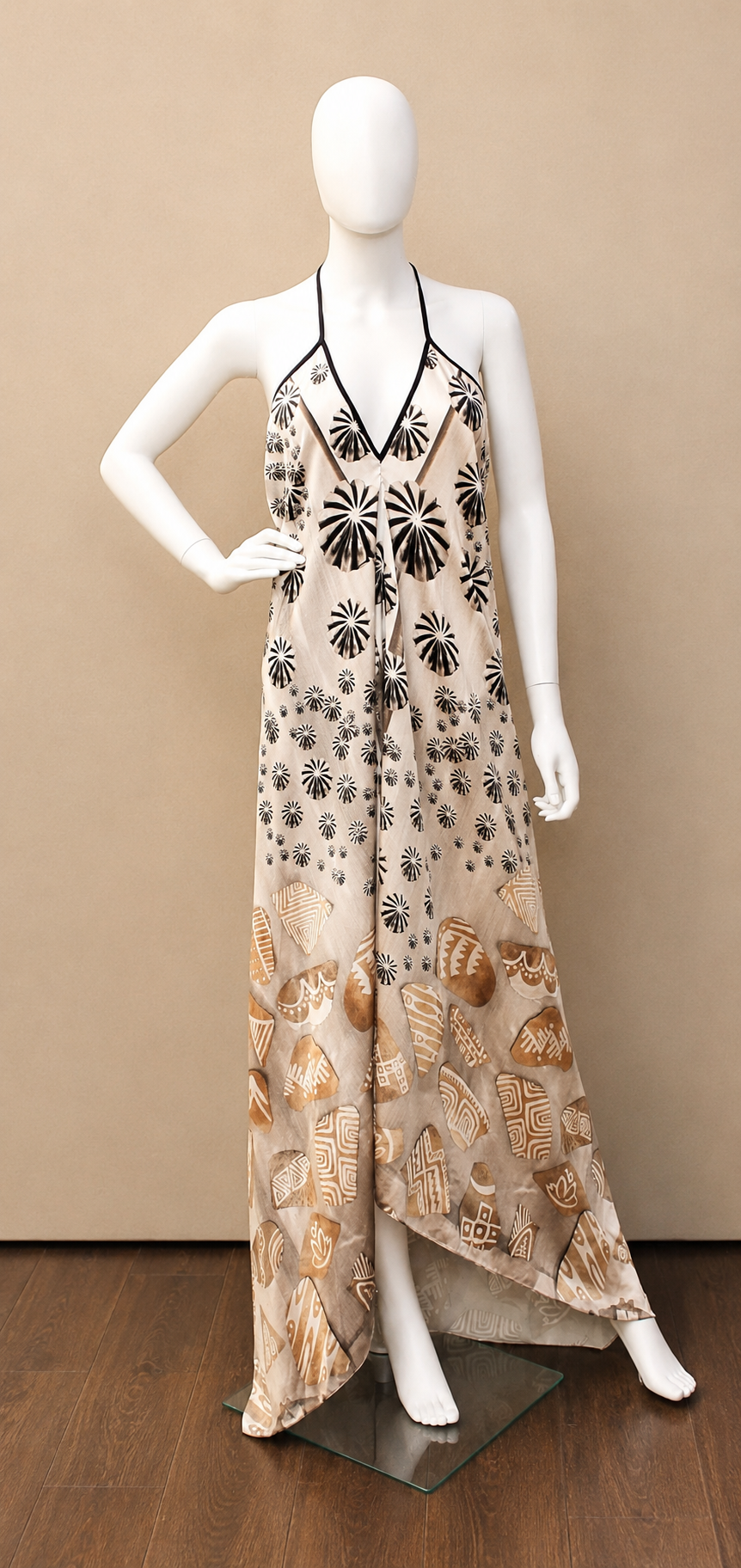 Halter Dress- Shell (Patricia Michaels)