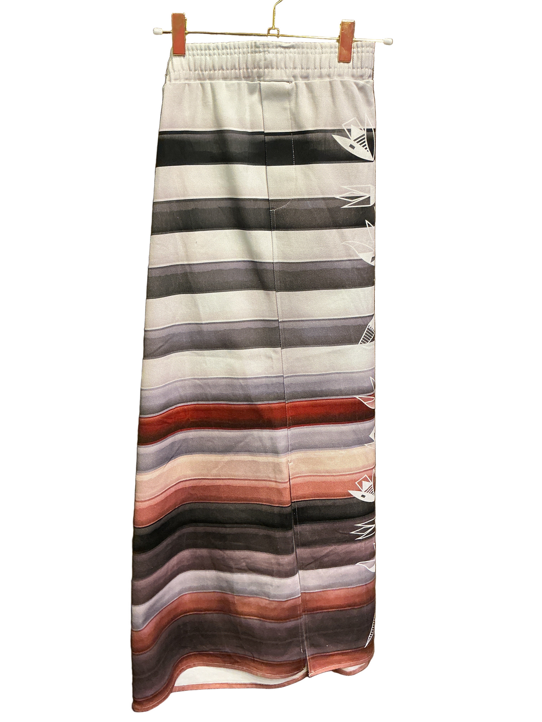 K. Lookinghorse Denim Skirt Desert Bloom