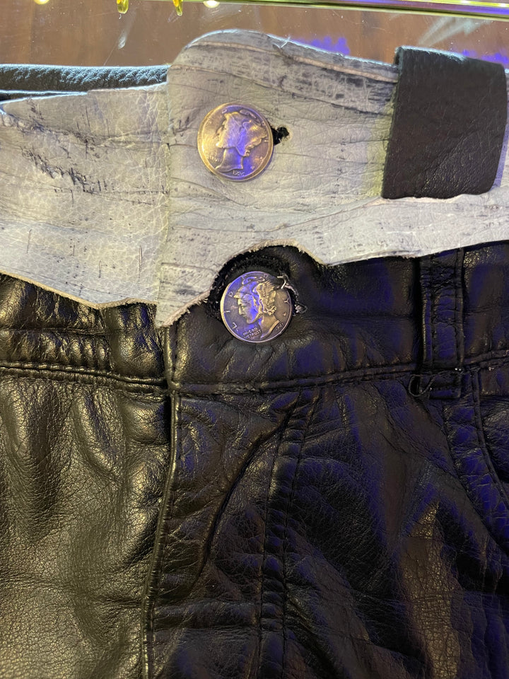 Patricia Michaels Leather with Coin Button
