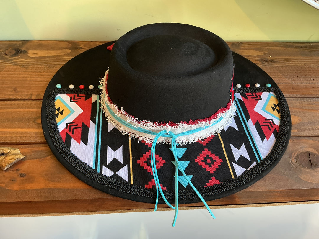 Southwestern Boho Wide rim Hat