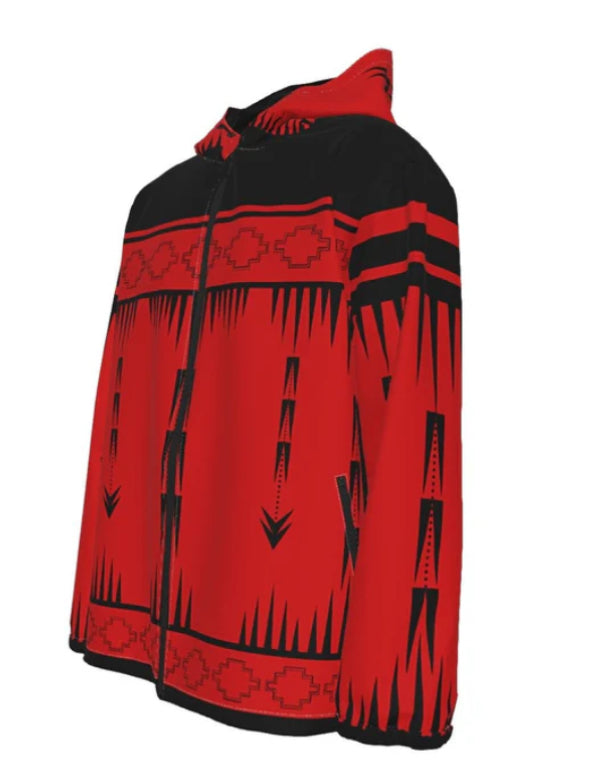 Native Print Windproof Jacket