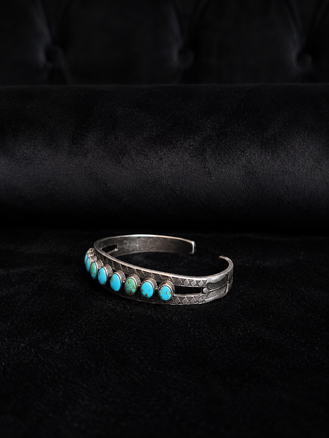 Eight Stone Turquoise Cuff