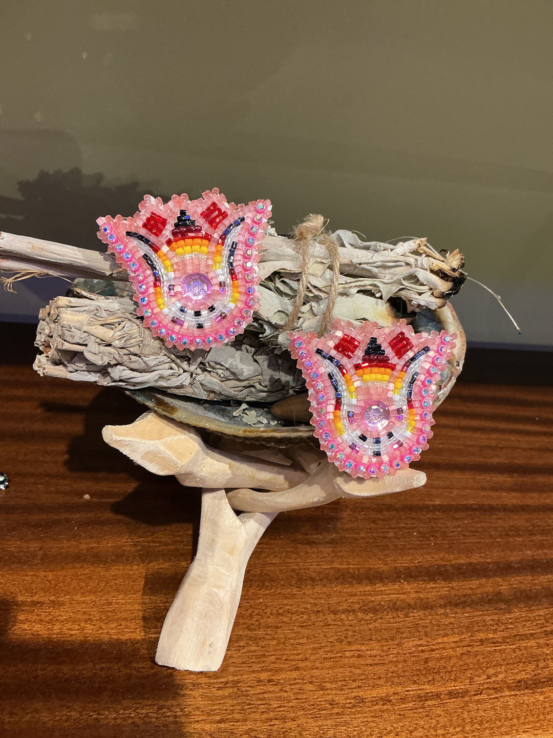 Gloria Begay Beaded Mosaic Flower