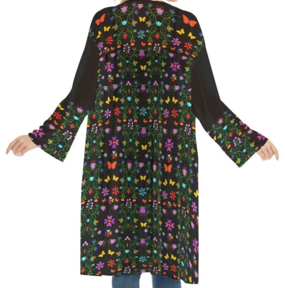 Floral Mesh Cardigan