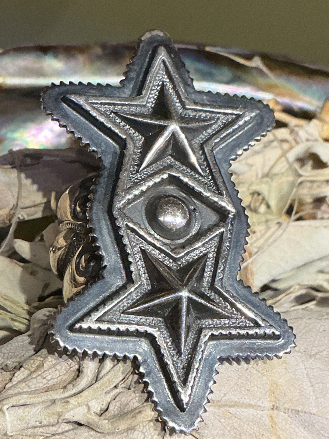 Double Star Ring Verticle