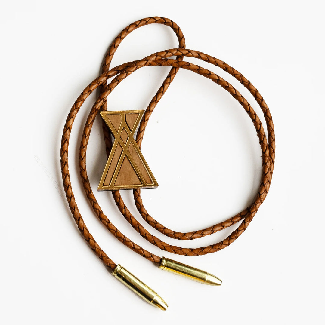 Mid Century Modern Tipi Bolo Tie