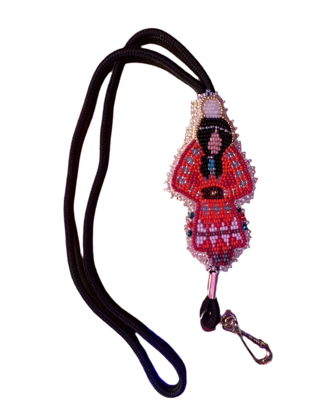 Robert Medina & Donna Little Thunder Woman Beaded Lanyard