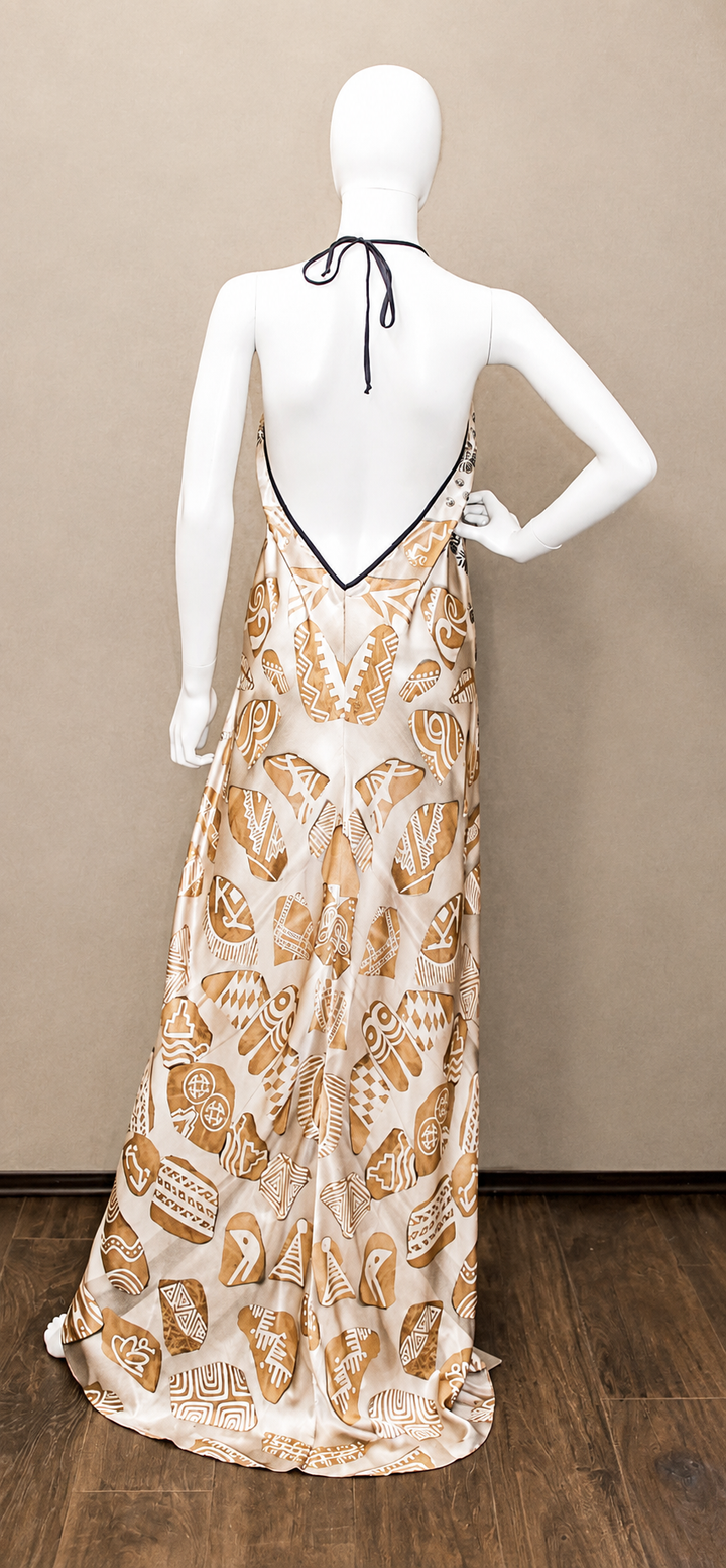 Halter Dress- Shell (Patricia Michaels)