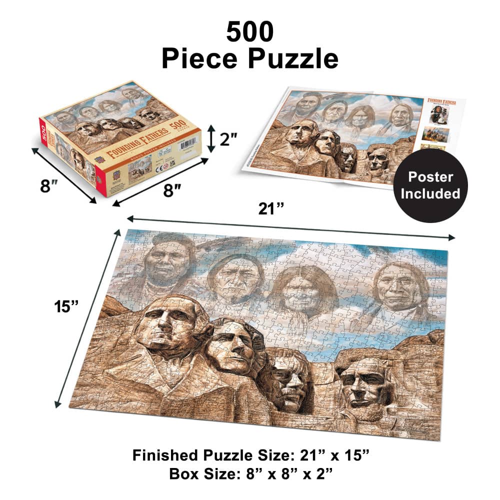 Native Founding Fathers 500 Piece Puzzle