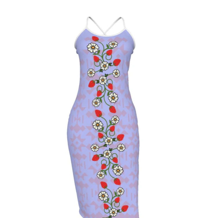 Floral Double~Layer Mesh Dress