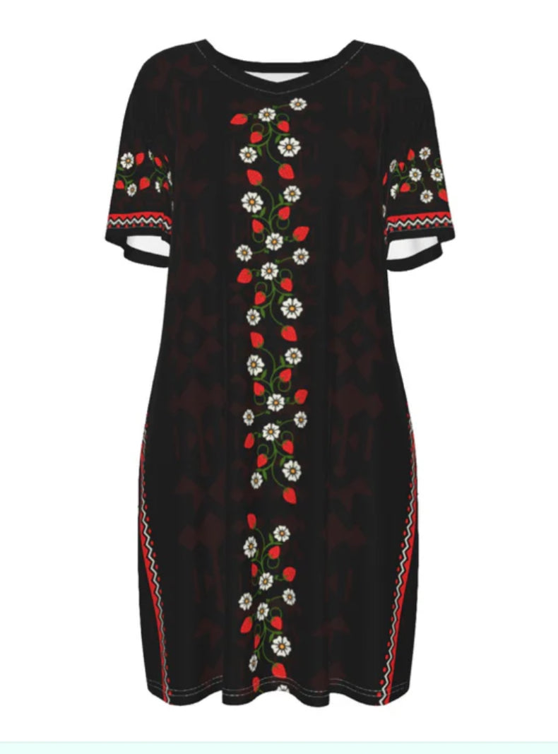 Strawberry HeartBerry Cotton Dress