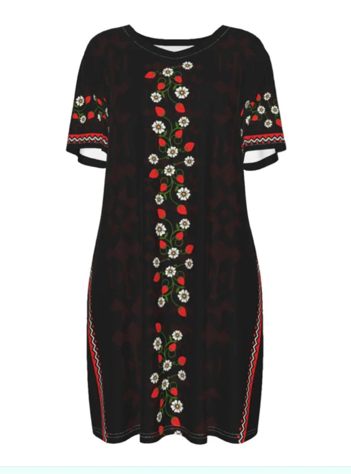 Strawberry HeartBerry Cotton Dress