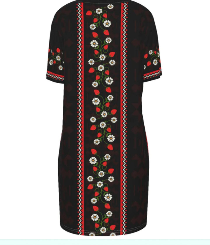 Strawberry HeartBerry Cotton Dress
