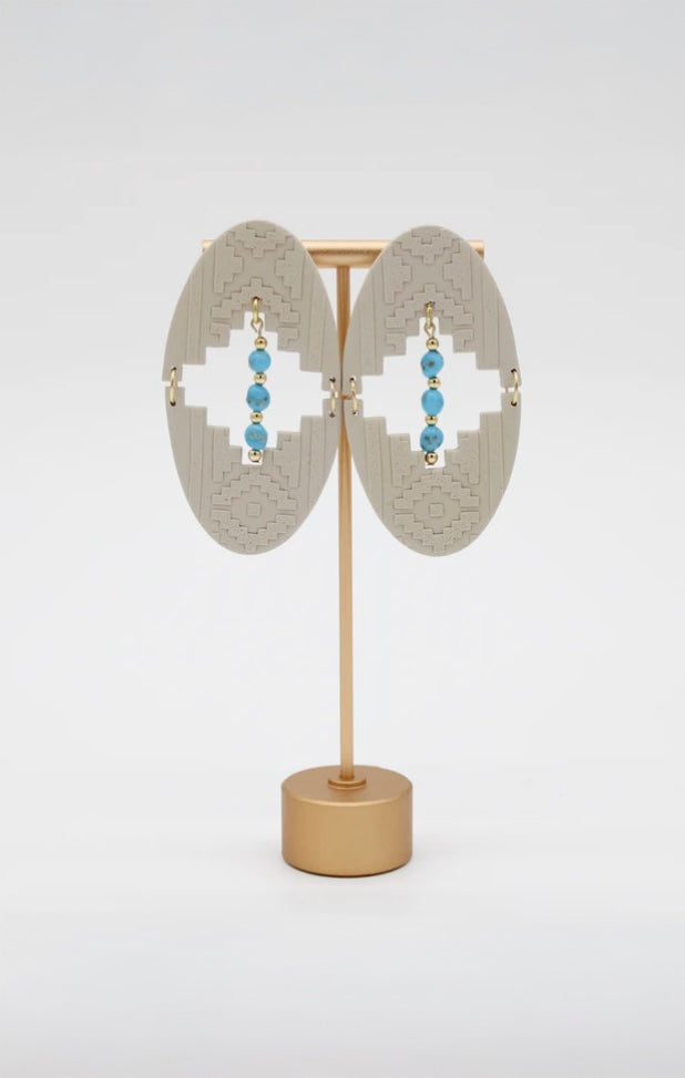 Oval Isabella Rose Earrings