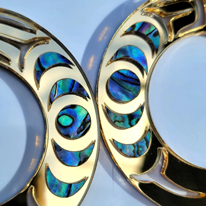 Copper Canoe Woman Earrings - Nala Hoop