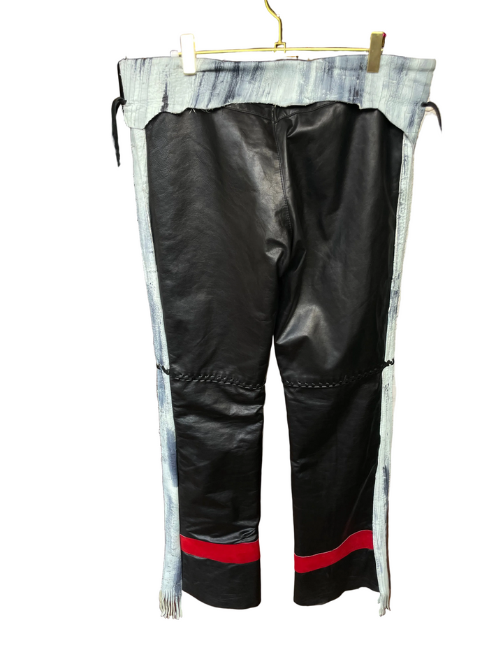 Patricia Micheals Laced Up Leather Pant