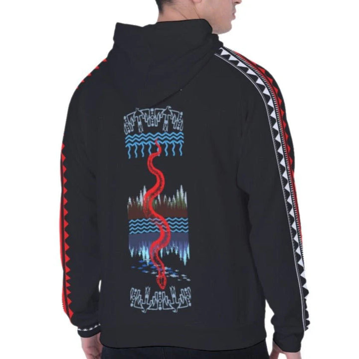 Water is Life Native Mens Fleece Hoodie Indigenous