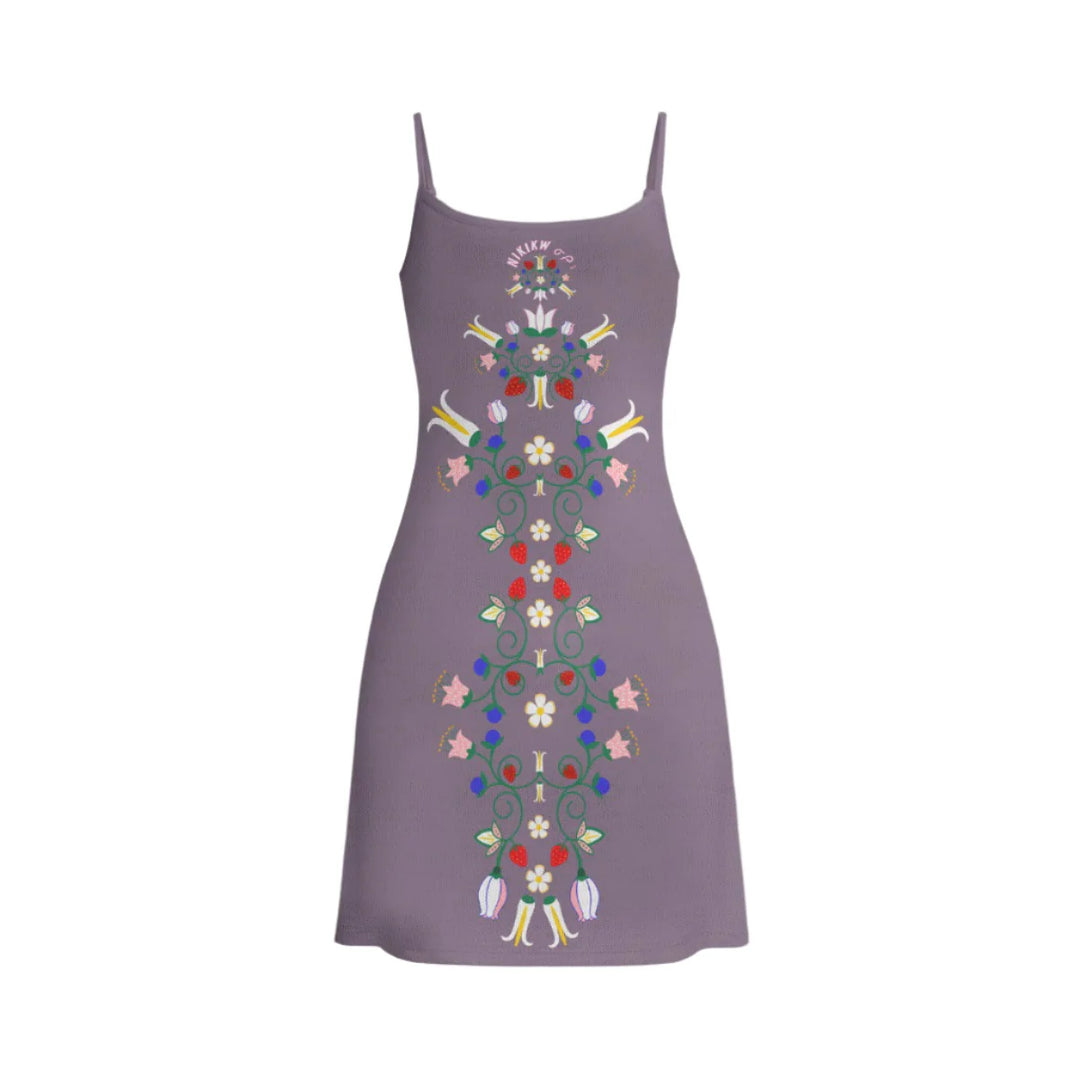 Floral Double-Layer Mesh Dress