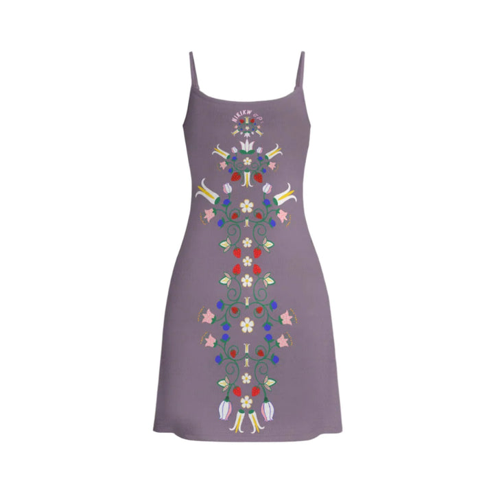 Floral Double-Layer Mesh Dress