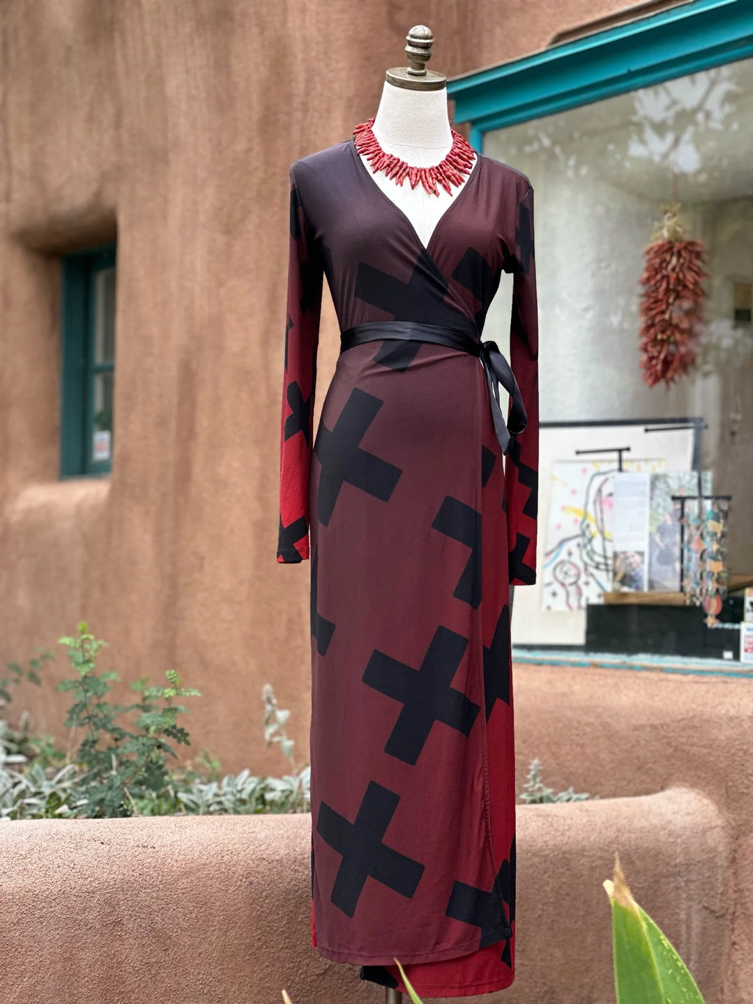 Four Direction Ombré Wrap Dress