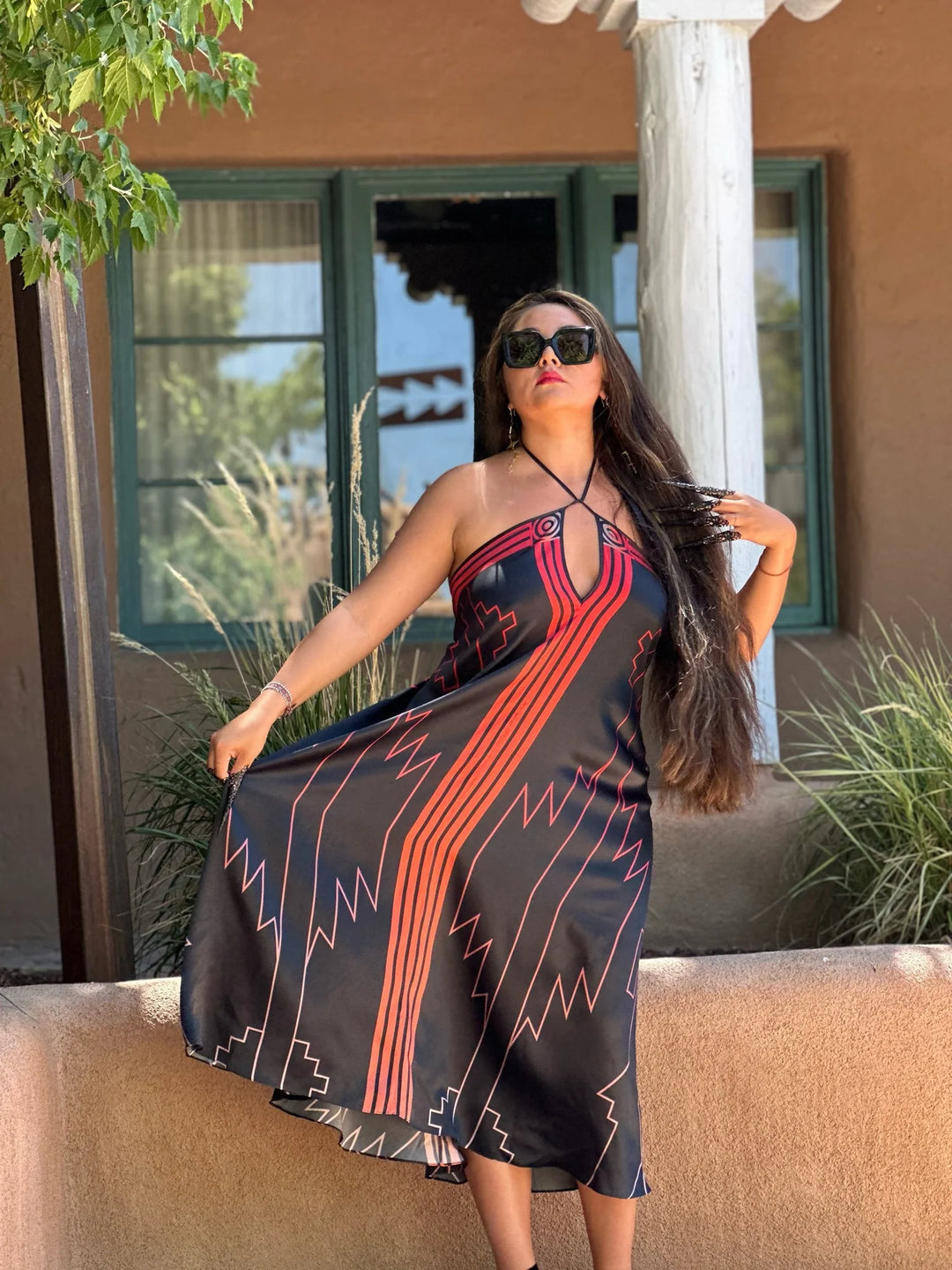 “New Dream” Halter Neck Silk Dress