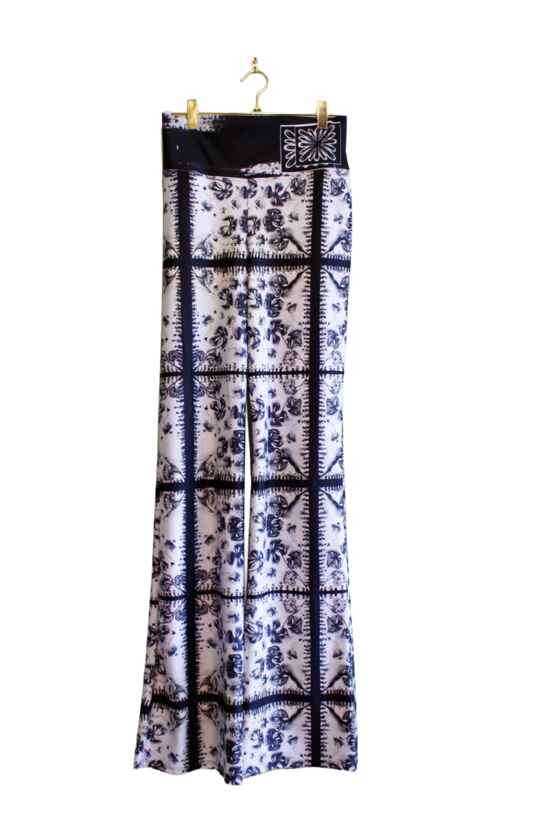 Patricia Michaels All-Over Print Flare Leggings