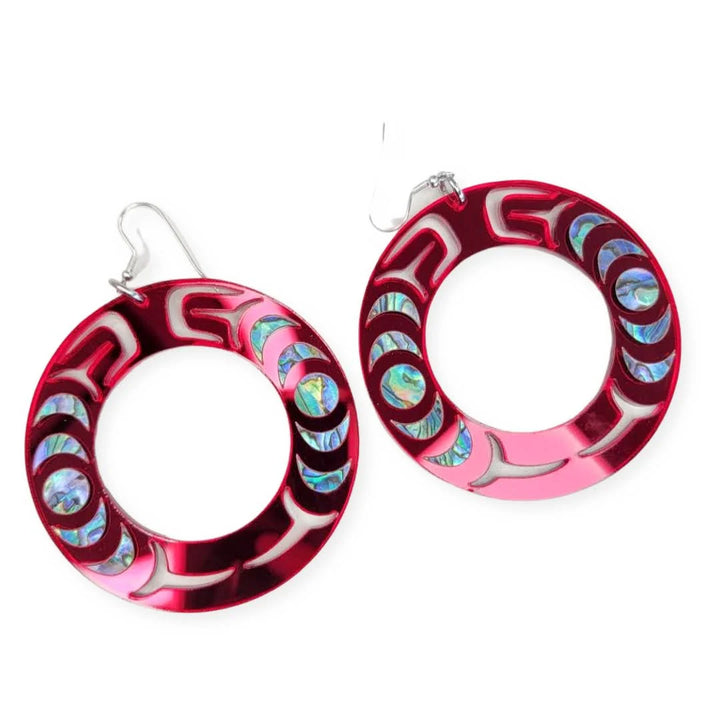 Copper Canoe Woman Earrings - Nala Hoop