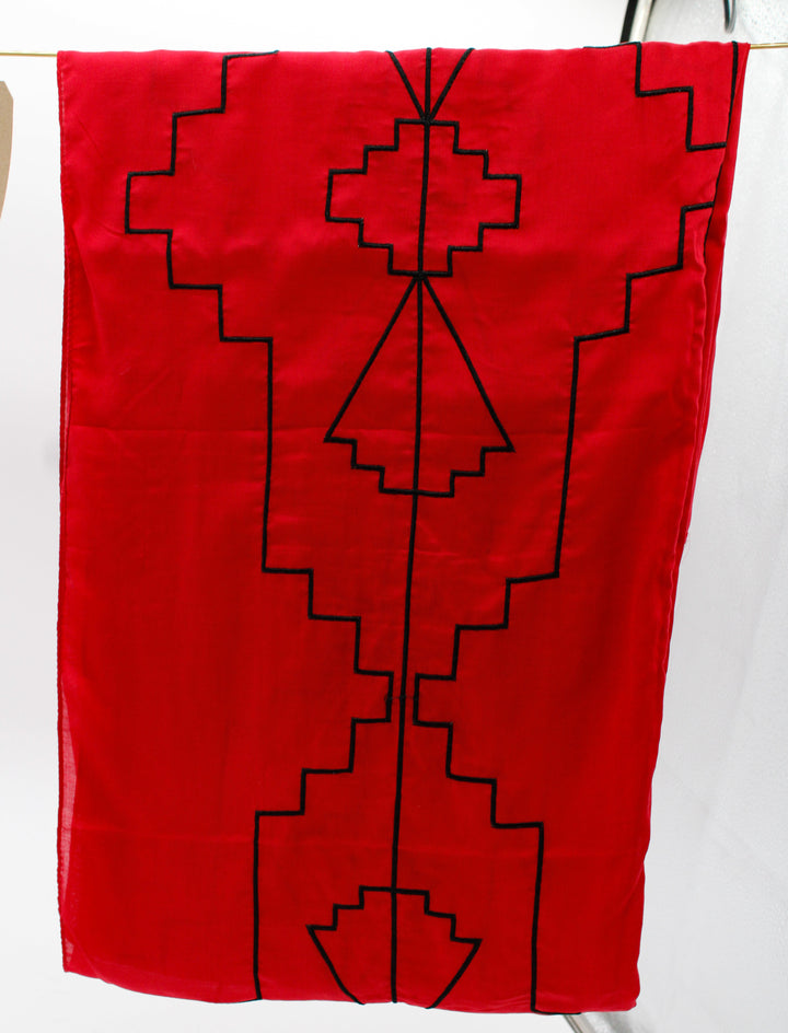 Sky-Eagle Collection Honor II Embroidery Long Scarf
