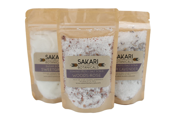 Sakari Botanicals Woods Rose Soaking Salts