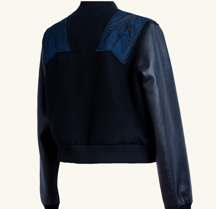 K. Lookinghorse Morning Star Bomber Jacket