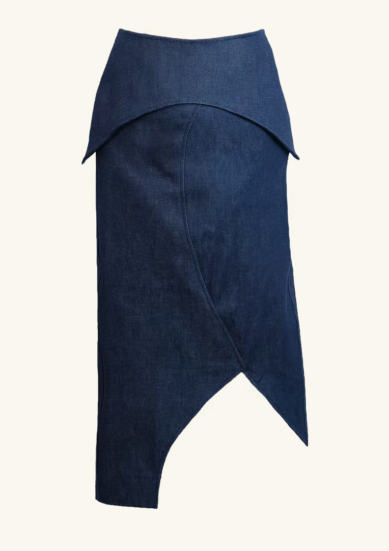 K. Lookinghorse Denim Nova Skirt