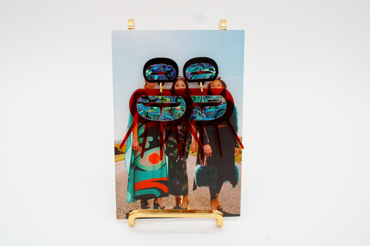 Copper Canoe Woman Earrings - Urchin