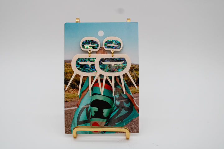 Copper Canoe Woman Earrings - Urchin