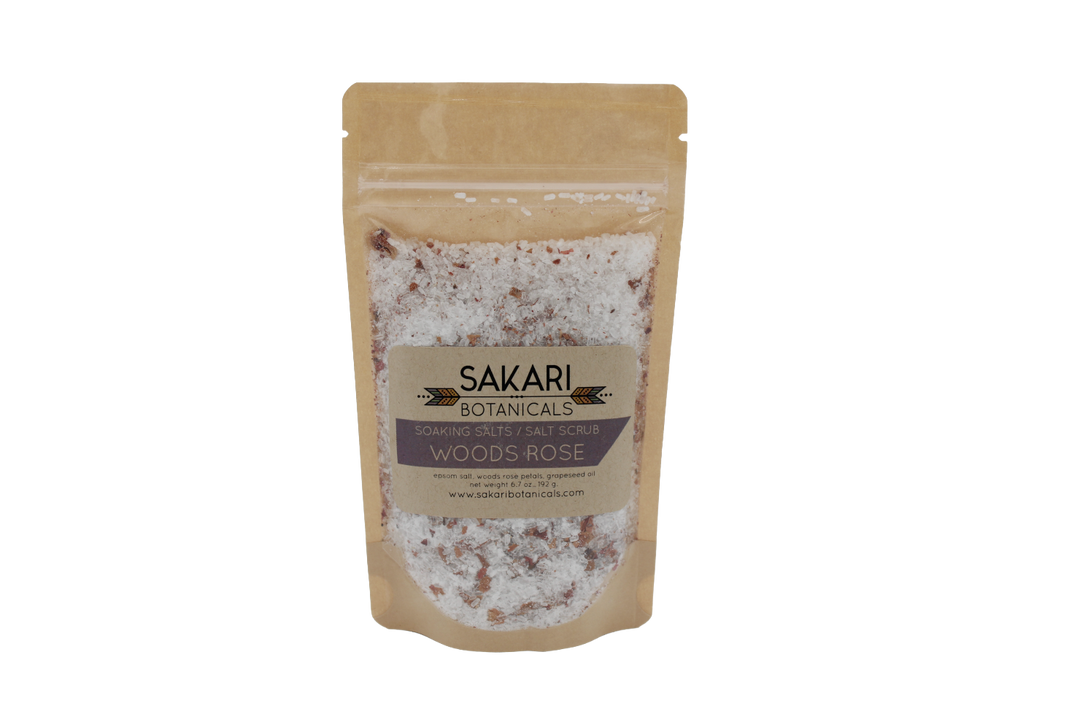 Sakari Botanicals Woods Rose Soaking Salts
